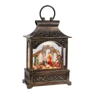 Christmas Musical Snow Globe Lantern - Nativity Scene Snow Globe Glittering P...