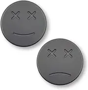 EDC Titanium Emoticon Decision Maker Divination Coins, Contact Coins Skill Toys, Solid Double-Sided Happy/Sad Face Lucky Coins Worry Stone