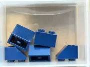 LEGO Parts - Dark Blue Slope, Inverted 45 2 x 2 - No 3660 - QTY 5