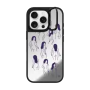 iPhone 16 Pro Mirror Ring Stand Case MagSafe Compatible Woman Curves