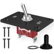 Momentary Toggle Switch, Malictele SPDT 3Pin Waterproof (ON)-Off-(ON) Toggle