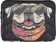 Laptop Cases Fashion Bulldog Black, Laptop Case 13 Inch with Zipper, Soft Protection for Work Travel