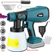 Cordless Electric Spray Gun Handheld Paint Sprayer Auto Airbrush for Makita 18V