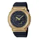 CASIO卡西歐 男 G-SHOCK 黑金時尚奢華 八角形金屬質感腕錶-GM-2100G-1A9