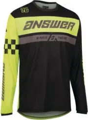 NEW ANSWER Arkon Octane Youth Jersey - Hyper Acid/Black- YL -MOTORCYCLE/OFFROAD