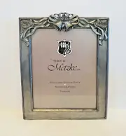 Vintage 1991 Metzke 8x10 Wedding Bells Picture Photo Pewter Metal Frame