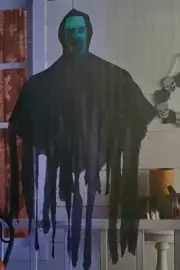 Vintage Hanging Animated Skelton-Ghost-Wraith -Ghoul-Motion Sound Activated NEW