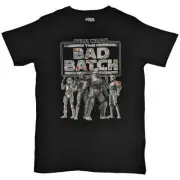 Star Wars The Bad Batch T-Shirt Black New