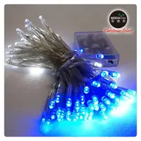 在飛比找momo購物網優惠-【摩達客】聖誕燈 LED燈串100燈電池燈-高亮度又環保(藍
