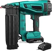 Brad Nailer 18 Gauge Nail Gun Battery Powered with Brushless Motor 20V Cordless Nail Gun Adjustable for Roofing Sheathing
