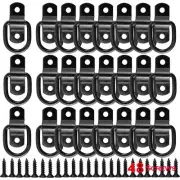 24 Pack D Rings Tie Down Anchors Hooks Heavy Duty 1/4" Trailer Anchor Lashing...
