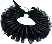 [Generic] Fake Collar Comfortable Accessories Steampunk DIY Capelet Ruffle Necklace for