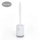 Ecoco Toilet Brush Holder Set Toilet Bowl Bathroom Soft Cleaner Brush Kit H1S8
