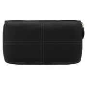Filofax Classic Stitch Soft Zip Purse Large Money/Coin Storage Wallet Black