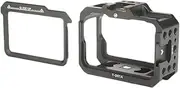Camera Cage Nitze Cage for DJI Osmo Action 4 / Osmo Action 3 with Built-in Magnetic Quick Release Adapter and Built-in Cold Shoes
