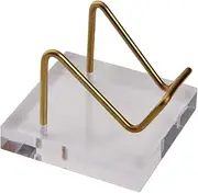 Metal Arm Mineral Stand - Metal Arm Mineral Display Holder | Desktop Rock Mineral Fossil Display Stand Holder | Collectible Small Easel Stand For Display Crystal Geodes, Mineral Agate, Fossils