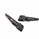 Black SHINOBI CNC Front Foot Pegs For Honda CB600F Hornet 98-01 02 03 04 05 06