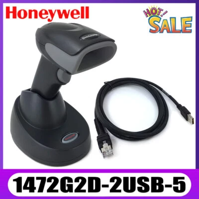 Honeywell Voyager 1472G2D-2USB-5 Wireless 1D 2D USB Barcode Scanner With Cradle