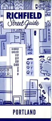 1955 Richfield Road Map: Portland NOS
