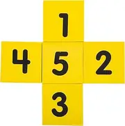 Kisangel 5pcs Portable Eva Dice Props for Party Games Dice with Safety Corners for Fun Activities and Educational Games Party Decoration