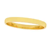 Ladies' 2.0mm Half-Round Engravable Wedding Band in Solid 10K White, Yellow or Rose Gold (1 Line)