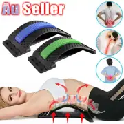 Back Massager Magic Stretcher Fitness Lumbar Waist Spine Pain Relief Support AU