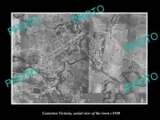 OLD LARGE HISTORIC PHOTO OF CASTERTON VIC AUSTRALIA AERIAL VIEW OF TOWN c1940