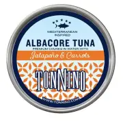 Tonnino Albacore Tuna in Water Premium Chunks with Jalapeño & Carrots High-Pr...