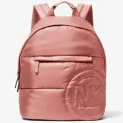 Michael Kors Rae Medium Quilted Nylon Peach Rose Backpack 35F1U5RB2C NWT $368 FS