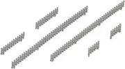 KATO N Gauge Concrete Protective Fence 23-223 Model Railway Supplies