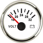 ALAGPNPMZH 52mm Digital Voltmeter for Car Volt Gauge 8~16V Boat Motorcycle Car Voltmeter Gauge 12v 24v Volts Voltmeter(WS 1632v)