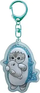 K-Company Mofusand Plump Key Holder, Whale Shark MFS-PU-JI H2.2 x W 2.3 x D 0.4 inches (5.6 x 5.8 x 1 cm)
