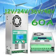 MPPT 60AMP MPPT Solar Panel Charge Controller Battery Regulator 12V 24V 36V 48V
