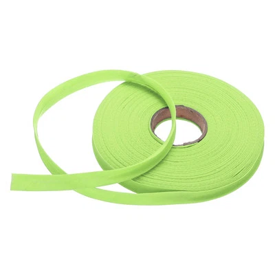 1/2 Inch Single Fold Bias Tape Polyester for Sewing(Light Yellow 25 Yards)