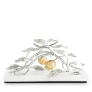 Michael Aram Pomegranate Silver and Gold Tone Vertical Napkin Holder