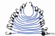 12pc 21" in Bungee Set Cord Elastic Tie Down Straps Hooks Moving Load Securing