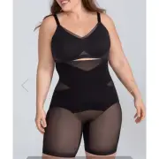 HONEYLOVE Sculpt Wear SuperPower Short Black Boning Sculpting Back Smoothing 1X