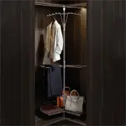 A Series Rotating Multifunctional Round Clothes Rack - Adjustable Height - Fits 800-900mm Corner Cabinet