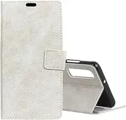 LYX for Huawei P30 Retro Crazy Horse Texture Horizontal Flip Leather Case with Holder & Double-Sided Buckle & Photo Frame (Black) Shockproof (Color : White)