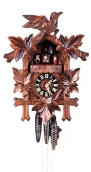 Cuckoo Clock Five Leaves, Bird 4.0241.01.C NEW