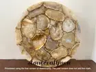 Agate End Table Top, Handmade Modern Agate Side Table Top, Christmas Sale Decors