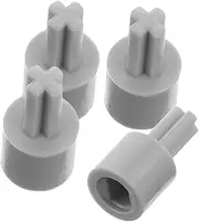 Pcs Motor Adapter for DIY Toy Car Fit Cross Shaft Wheel Connectors for Robot Parts Easy Cleaning Crafted for DIY Projects Grey