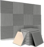 12 Pack -Adhesive Acoustic Panels, Sound Proof Foam Panels, High Density Soundpr