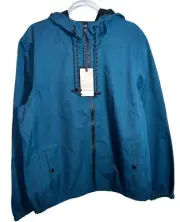 NWT Nomad Men's Tech Fleece Lined Hooded Jacket Size XL Full Zip Snap Pockets