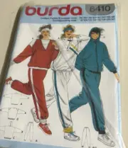 Burda Style 6410 Misses Jogging Suit Sewing Pattern Sz 8-40 - UNCUT