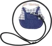 POPETPOP Adjustable Bunny Harness with Vest for Small Cats Rabbits Outdoor Activities Comfortable Fit Protection Against Cold for Various