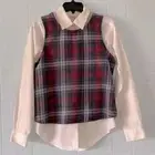 NWT Hippie Laundry Plaid Sleeveless Top size S