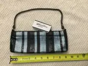 Whiting & Davis By 9.5 x 3.5 Satin Blue Sequin Clutch New with Tag