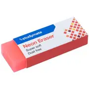 Studymate Neon Eraser Pink