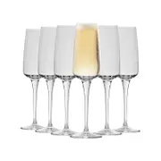 Bormioli Rocco Aurum Champagne Flutes Glasses, 230ml - Set Of 24